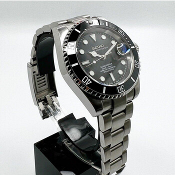 Custom Seiko Mod • Black Submariner Date • 40mm